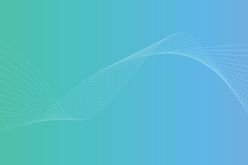 Abstract line wave linear gradient background. Modern colorful wavy line abstract background

