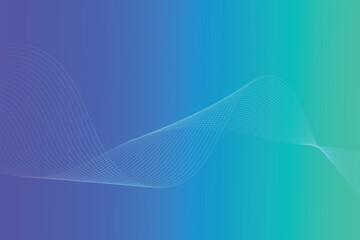 Abstract line wave linear gradient background. Modern colorful wavy line abstract background
