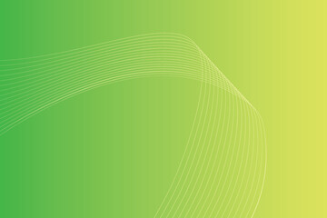 Abstract background with colorful wavy lines. Abstract green yellow gradient background design

