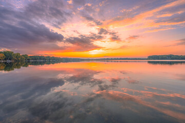 Calm lake and refection in Minnesota