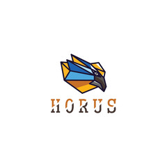 Obraz premium Horus logo icon design template flat vector