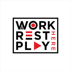 work rest play logo