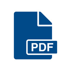 File document icon, PDF symbol design illustration.