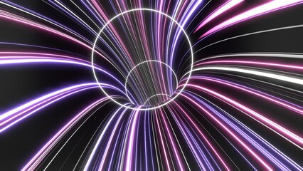 ビジネス テクノロジー トンネル 情報 青 紫 [別Verあり]