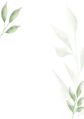 A4 Leaf Floral Romantic Wedding Background