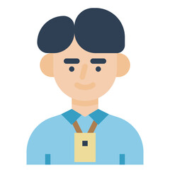 employee flat icon