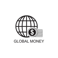 global money icon , technology icon