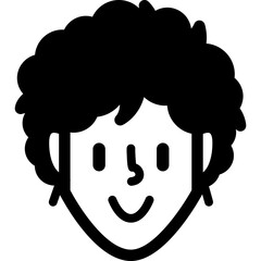 woman user avatar glyph icon illustration