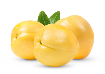 Nectarine fruit isolated on transparent png