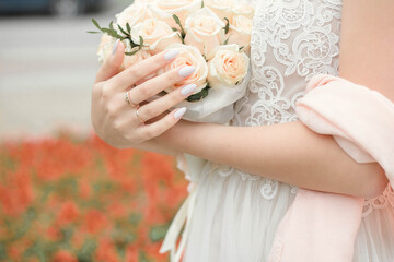 Bride with a bouquet