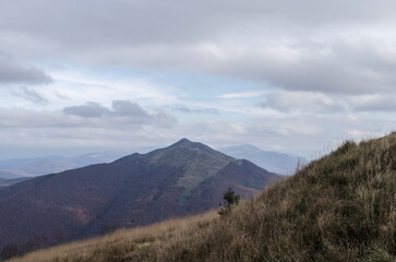 Panorama z połoniny Wetlińskiej 