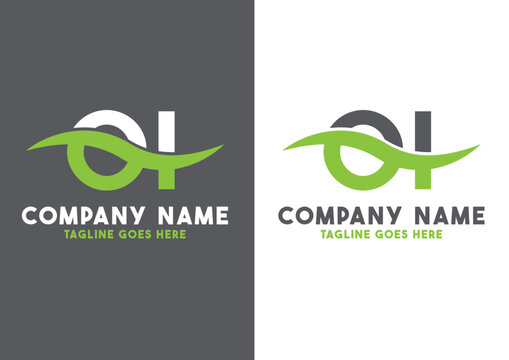 Letter OI logo design vector template, OI logo