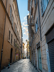 Rome streets tourism in summer vacation