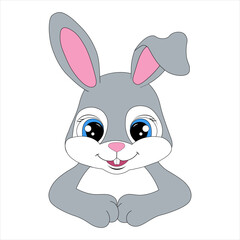 Obraz na płótnie Canvas Rabbit image on isolated background - vector image