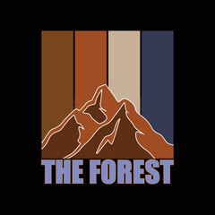 The Forest T-shirt design, outdoor t-shirt design