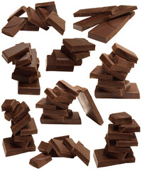 Chocolate  isolated on white