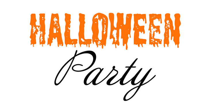 Texte "Halloween Party"