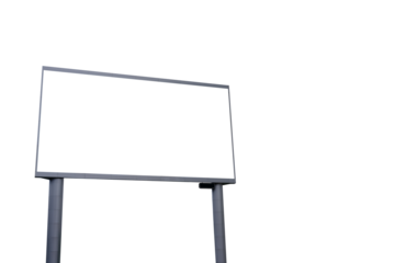 Big Blank Billboard Mockup. (Transparent PNG File)