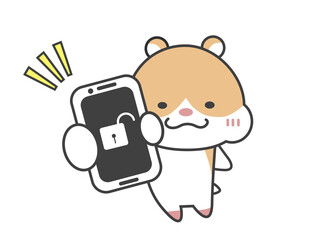 スマホ　ロック解除　ハムスター