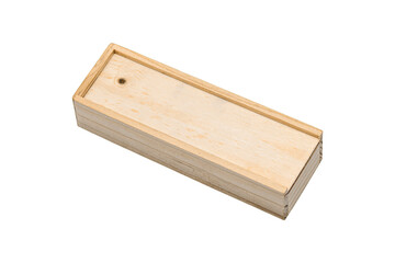 Wooden box, coffin, isolate, transparent background