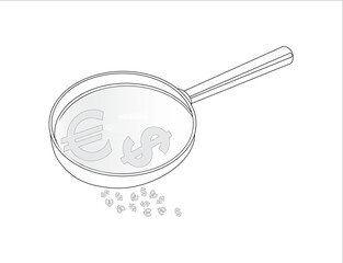 euro, dollar under the microscope