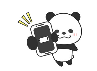 スマホ　充電少ない　パンダ