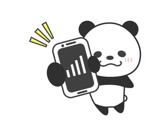 スマホ　電波　パンダ