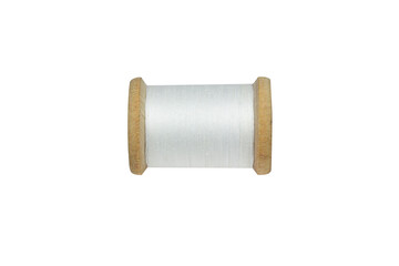 skein of colored thread on a white spool, isolate, transparent background