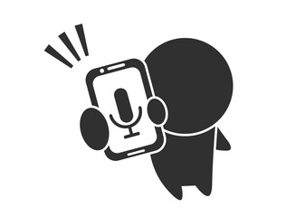 スマホ　録音　人間