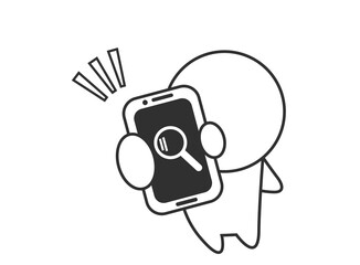 スマホ　検索　人間