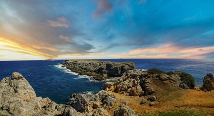 Naklejka premium the extreme point of northern cyprus, the cliffs on the karpas peninsula
