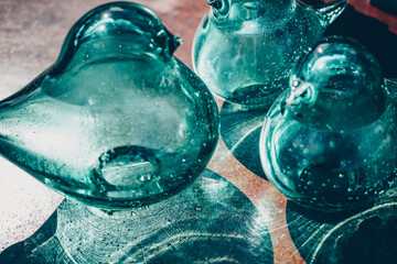 Objet de décoration en verre soufflé