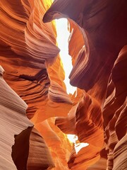 Vertical shot of beautiful sandstones found in nature exposed to sunlight © Minnie1/Wirestock Creators