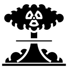 radiation glyph icon