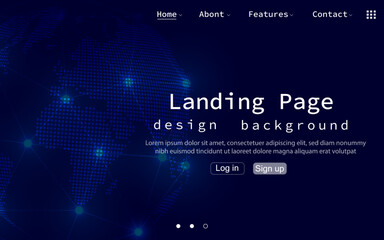 world concept abstract background and technology communication network