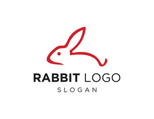 Fototapeta premium Logo about Rabbit on a white background. created using the CorelDraw application.