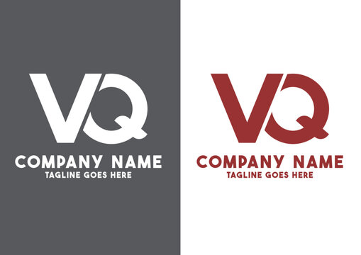 Letter VQ logo design vector template, VQ logo