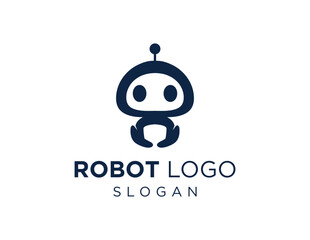 Logo about Robot on a white background. created using the CorelDraw application.