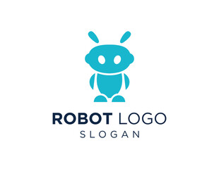 Logo about Robot on a white background. created using the CorelDraw application.