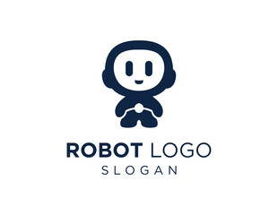 Logo about Robot on a white background. created using the CorelDraw application.