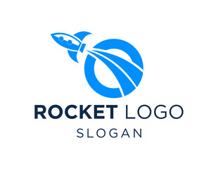 Logo about Rocket on a white background. created using the CorelDraw application.