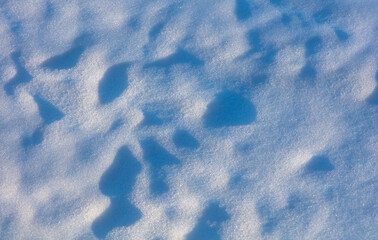 Snow in winter as background.