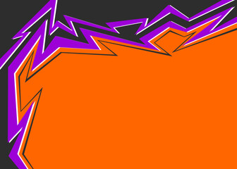 Abstract background with geometric sharp arrow pattern and with some copy space area. Halloween themed background