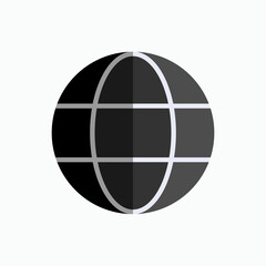 World Icon. Internet, Earth Symbol - Vector.   