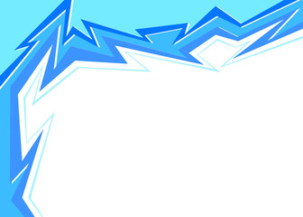 Abstract background with geometric sharp arrow pattern and with some copy space area. Winter themed background