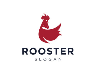 Logo about Rooster on a white background. created using the CorelDraw application.