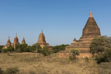 Deurstickers Pagodas in Bagan © Fyle