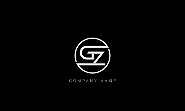 GZ, ZG Abstract Letters Logo Monogram