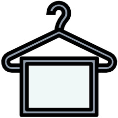 Towel Hanger Colored Line Icon