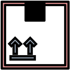 Delivery Package Colored Line Icon
